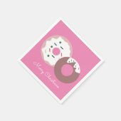 Weihnachten Donuts Sprinkles Bäckerei Frohe Weihna Serviette (Ecke)