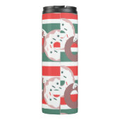 Weihnachten Donuts Sprinkles Mattiert Monogramm Na Thermosbecher (Rückseite)