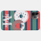 Weihnachten Donuts und Streifen Urlaub Case-Mate iPhone Hülle (Rückseite (Horizontal))