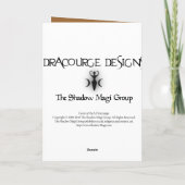 Weihnachten-Drache Feiertagskarte (Rückseite)