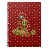 Weihnachten Dragon Notizblock (Vorderseite)