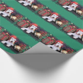 Weihnachten - Draht-Foxterrier - Dexter Geschenkpapier (Ecke)