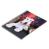 Weihnachten - Draht-Foxterrier - Dexter Notizblock (Linke Seite)