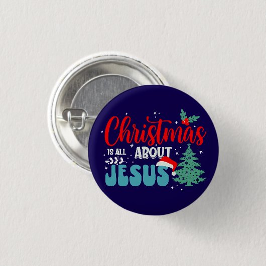Weihnachten dreht sich alles um Jesus-43687 Button (Vorne & Hinten)