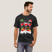 Weihnachten Drei Glas Rotwein Weihnachten Weihnach T-Shirt (Vorne ganz)