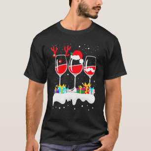 Weihnachten Drei Glas Rotwein Weihnachten Weihnach T-Shirt