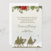 Weihnachten Drei Könige Poinsettia (Vorne/Hinten)