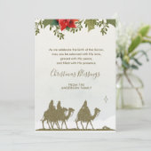 Weihnachten Drei Könige Poinsettia (Stehend Vorderseite)