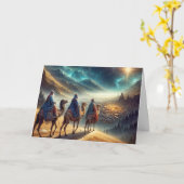 Weihnachten drei Wismen nach einem Stern Karte (Gelbe Blume)