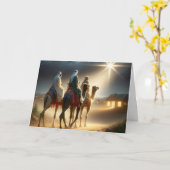 Weihnachten drei Wismen nach einem Stern Karte (Gelbe Blume)