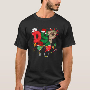 Weihnachten DSP Kokette Bogen Stethoskop Pflege We T-Shirt