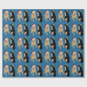 Weihnachten Dudley Labrador und Bernese Mountain D Geschenkpapier (Flach)