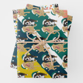 Weihnachten Dudley Labrador und Bernese Mountain D Geschenkpapier Set (Beispiel)