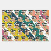 Weihnachten Dudley Labrador und Bernese Mountain D Geschenkpapier Set (Vorderseite)