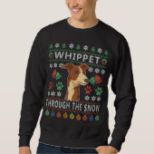 Weihnachten durch den Schnee schlucken Sweatshirt (Vorderseite)