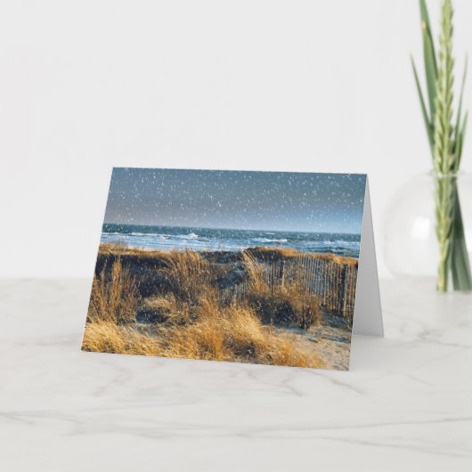 Weihnachten durch die Küste Karte (Vorderseite)