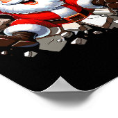 Weihnachten durch die Mauer Weihnachten Kleinkinde Poster (Ecke)