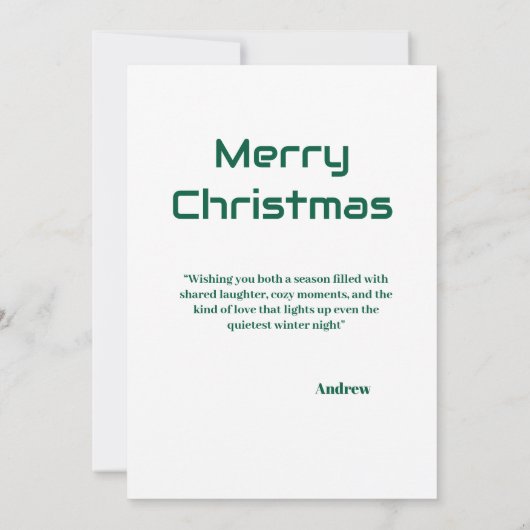 Weihnachten durch Picassos Augen Ein kubistischer Einladung (Rückseite)