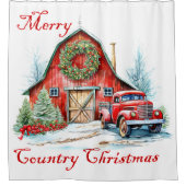 Weihnachten Duschvorhang (Vorderseite)