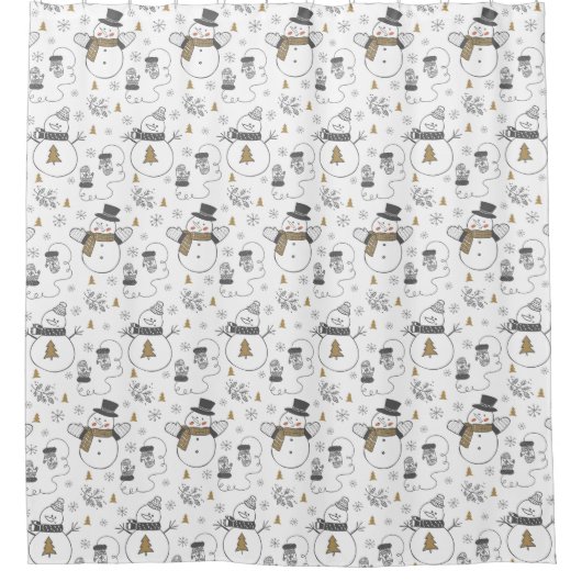 Weihnachten Duschvorhang (Vorderseite)