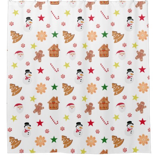 Weihnachten Duschvorhang (Vorderseite)