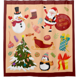 Weihnachten Duschvorhang