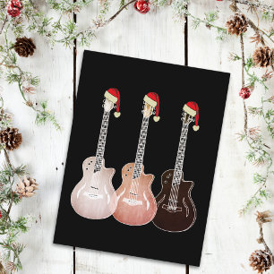 Weihnachten E-Gitarren Vintage Festlich Retro