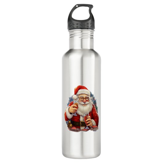 Weihnachten Edelstahlflasche (Vorderseite)
