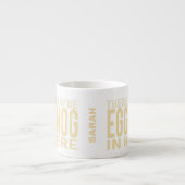 Weihnachten Eggnog hier personalisieren Funny Holi Espressotasse (Vorderseite)