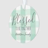 Weihnachten ein Foto gesegnet zu sein Ornament (Vorderseite)