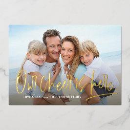 Weihnachten ein Foto Spaß niedlich Folien Feiertagskarte