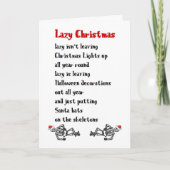 Weihnachten, ein fröhliches Weihnachtsgedicht Karte (Vorderseite)