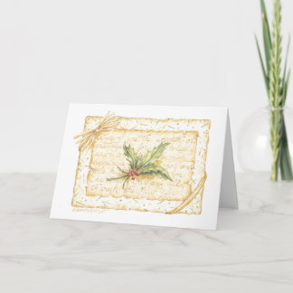 Weihnachten ein Geschenk, das mit der Money Holdin Karte