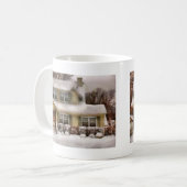 Weihnachten - Ein kalter Wintermorgen Kaffeetasse (Vorderseite Links)