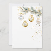 Weihnachten ein lustiges kleines Baby Duschglas Ba Einladung (Rückseite)