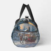 Weihnachten Ein Pferd Sleigh Santa Duffle Bag (Rechts)