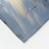 Weihnachten Ein Pferd Sleigh Santa Fleecedecke (Ecke)