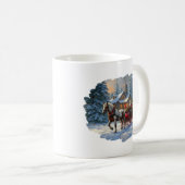 Weihnachten Ein Pferd Sleigh Santa Kaffeetasse (VorderseiteRechts)