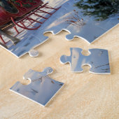 Weihnachten Ein Pferd Sleigh Santa Puzzle (Seite)
