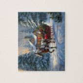 Weihnachten Ein Pferd Sleigh Santa Puzzle (Vertikal)