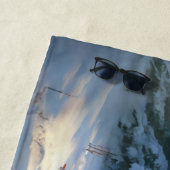 Weihnachten Ein Pferd Sleigh Santa Strandtuch (Beispiel)