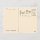 Weihnachten, Eine Fahrt im Wald Feiertagspostkarte (Rückseite)