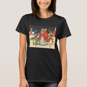 Weihnachten, eine Familie singende Musik Carols T-Shirt