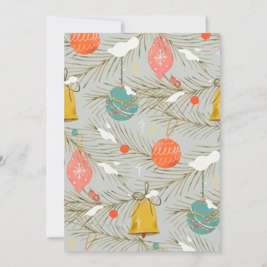 Weihnachten - eine fröhliche kleine Babydusche - E Einladung (Rückseite)