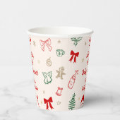 Weihnachten Eine Fröhliche Kleine Babyparty  Pappbecher (Rechts)