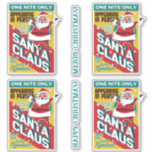 Weihnachten Eine Nacht nur Weihnachtsmann persönli Aufkleber (Vorderseite)