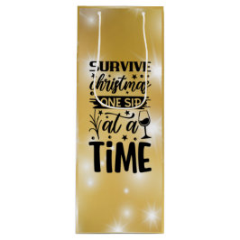 Weihnachten - eine Sippe nach der anderen Geschenktüte Für Weinflaschen