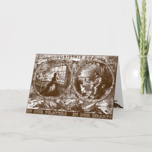 Weihnachten eines Soldaten - Grußkarte (Vorderseite)