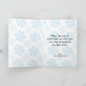 Weihnachten, einfach zu individualisieren feiertagskarte (Innenseite)