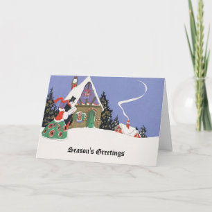 Weihnachten, einfach zu individualisieren feiertagskarte